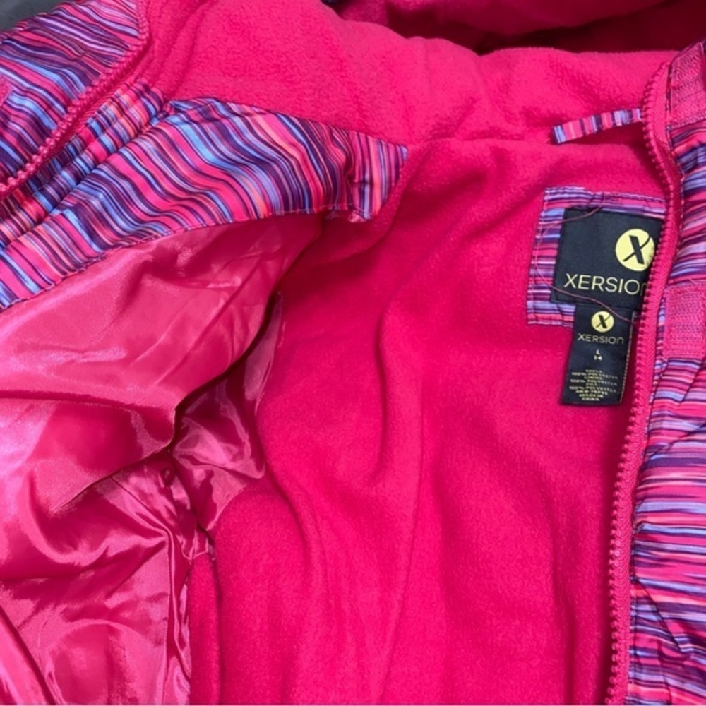 Puffy coat‎ girls size 14 snow jacket heavyweight fleece lined - Picture 3 of 5